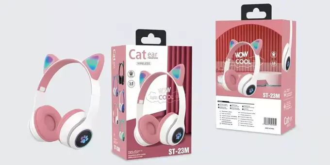 معرفی هدفون بلوتوثی گربه ای Cat Ear مدل ST-23M